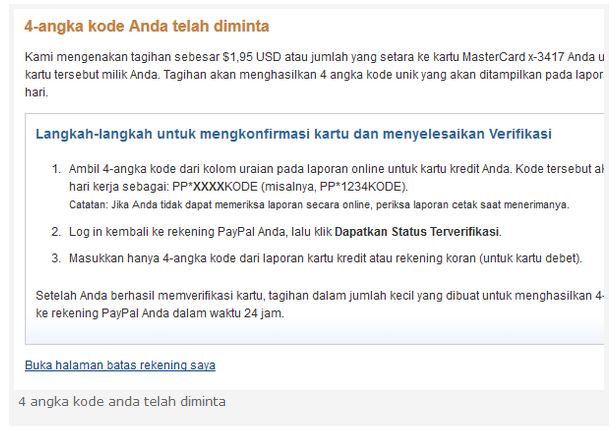 Verifikasi Paypal Tipe Bisnis Terbaru