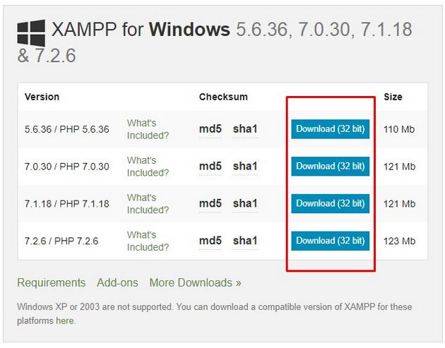 Unduh, install XAMPP Unduh, install XAMPP