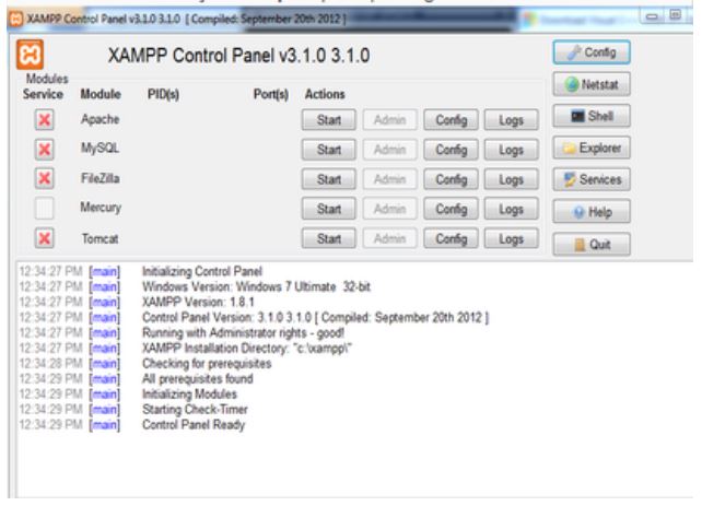 Unduh, install XAMPP Cara menjalankan XAMPP
