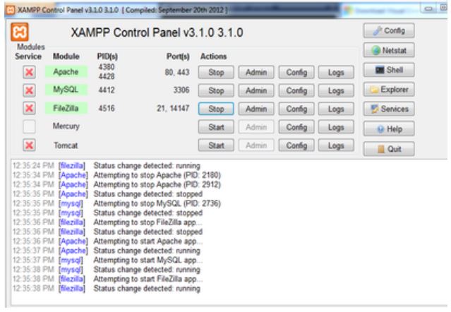 Unduh, install XAMPP Unduh, install XAMPP