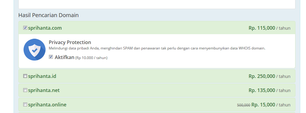 Membeli Domain Pada Rumahweb Membeli Domain Pada Rumahweb