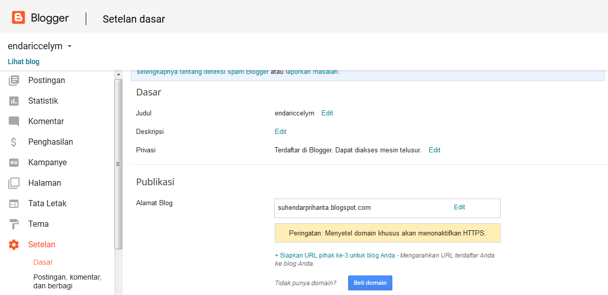 Merubah Nama Domain Pihak Ketiga Di Blogspot Merubah Nama Domain Pihak Ketiga Di Blogspot